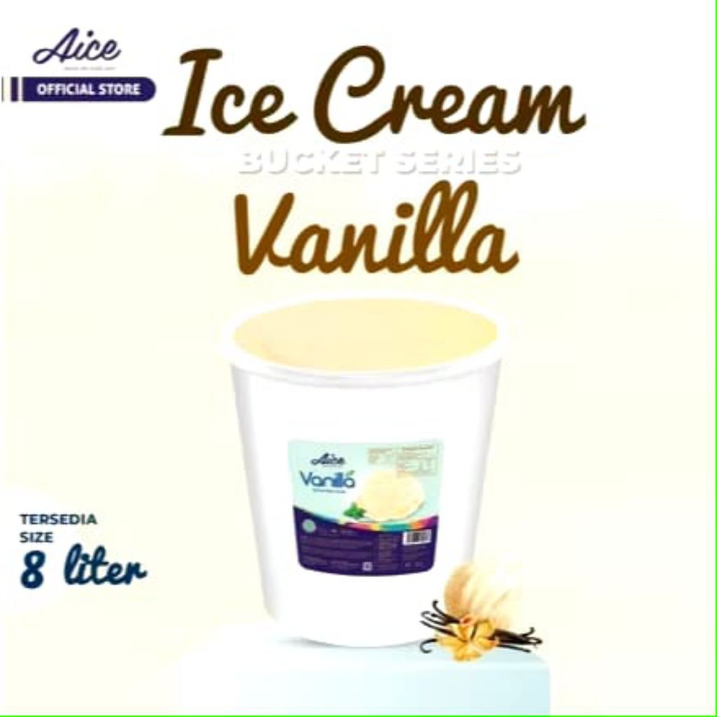 

ES KRIM EMBER 8 LITER VANILA AICE/ ICE CREAM VANILLA AICE 8 LITER