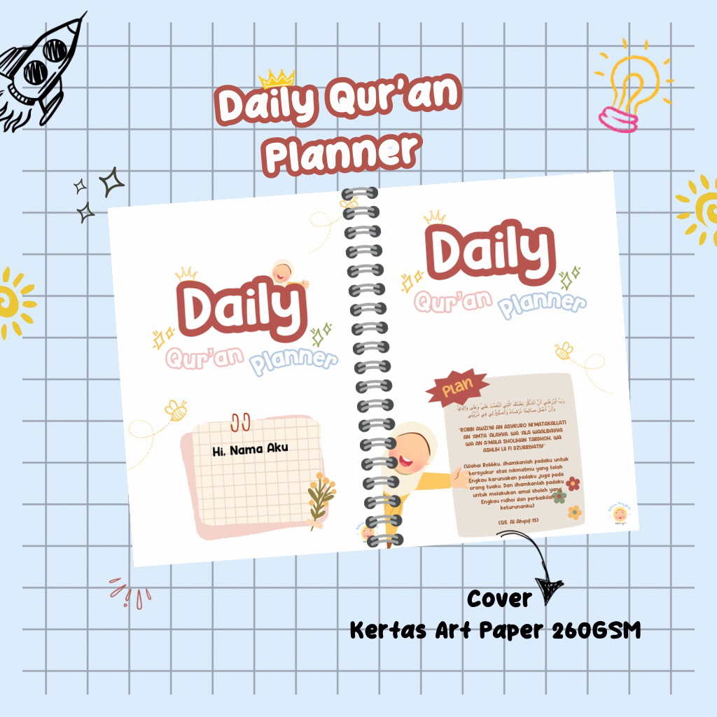 

Isi Binder Daily Qur'an Planner Anak | Faceless