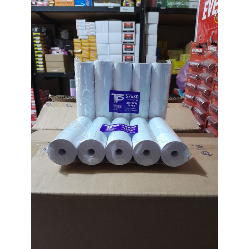 

termal paper rol 57 x 30 TP per bks isi 10 pc ...