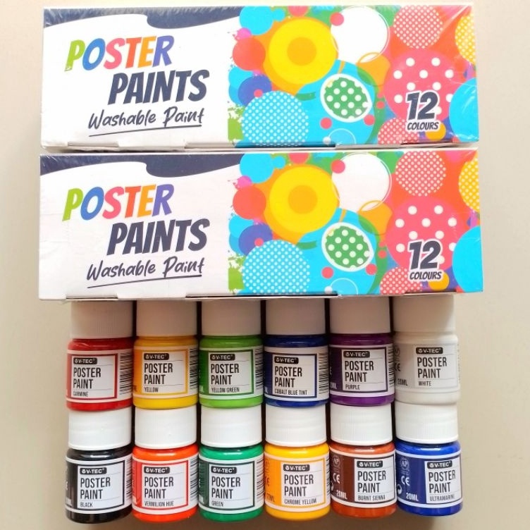 

KODE V87U Cat Poster Paints VTEC 2ml 12 Warna Botol Set Original