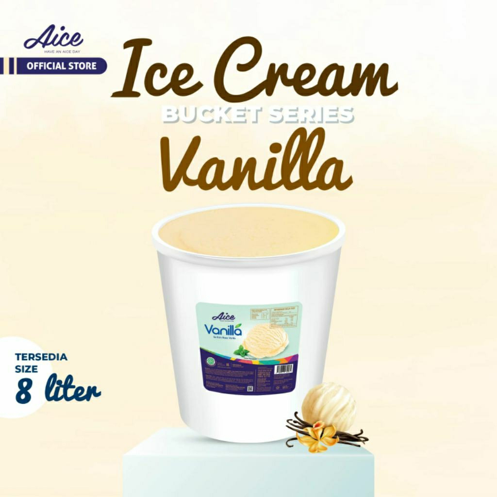 

ICE CREAM AICE VANILLA 8 LITER