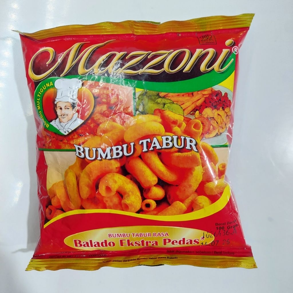 

Bumbu tabur Mazzoni balado extra pedas