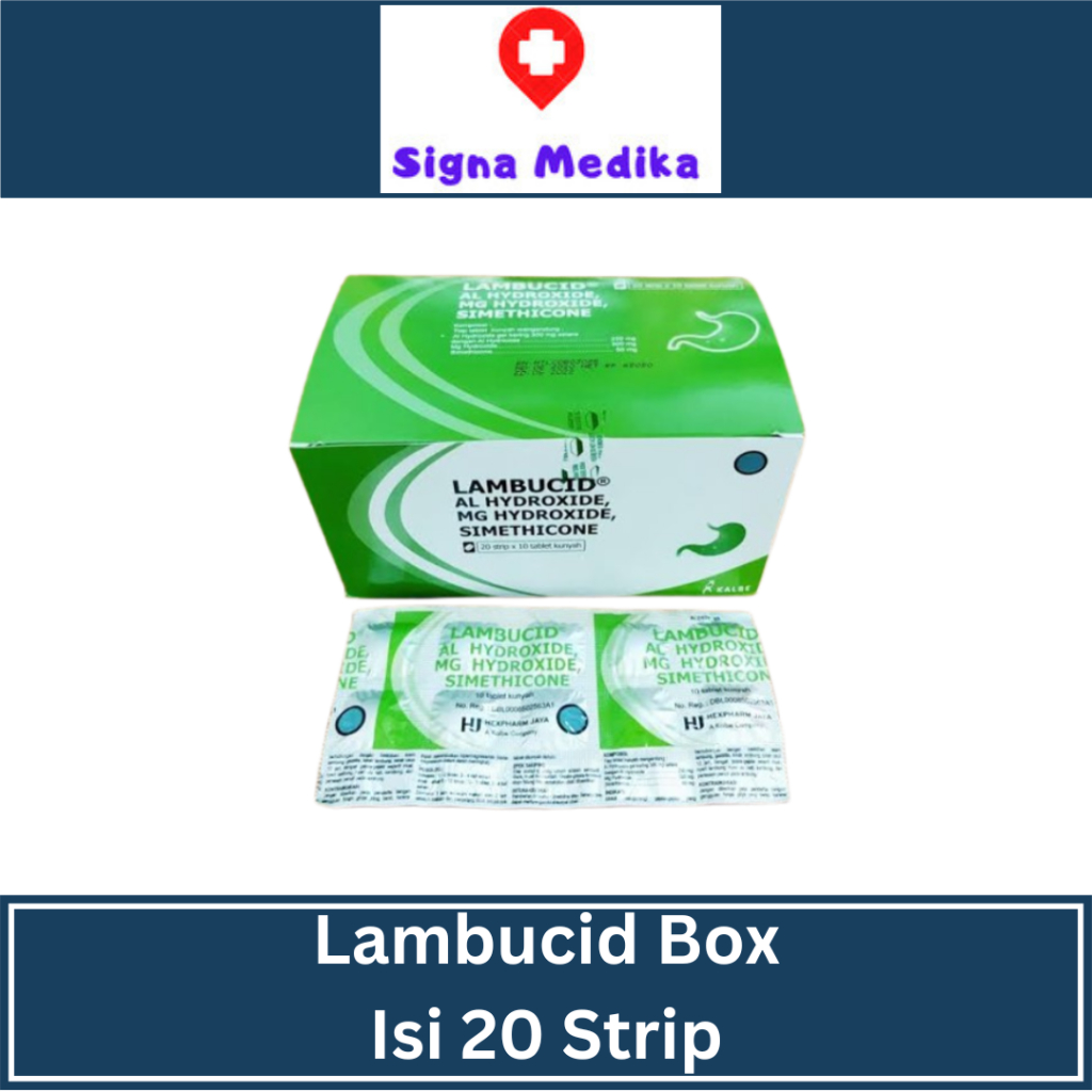 Lambucid Box Isi 200 Tablet - Obat Maag