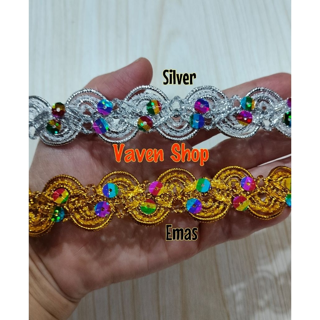 Renda Payet Emas 1 yard