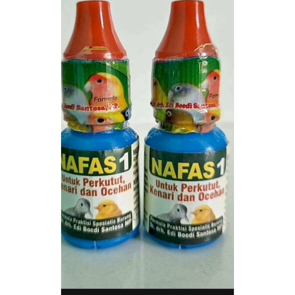 NAFAS 1 OBAT BURUNG KENARI KACER MURAY SERAK PILEK BENGKAK DLL
