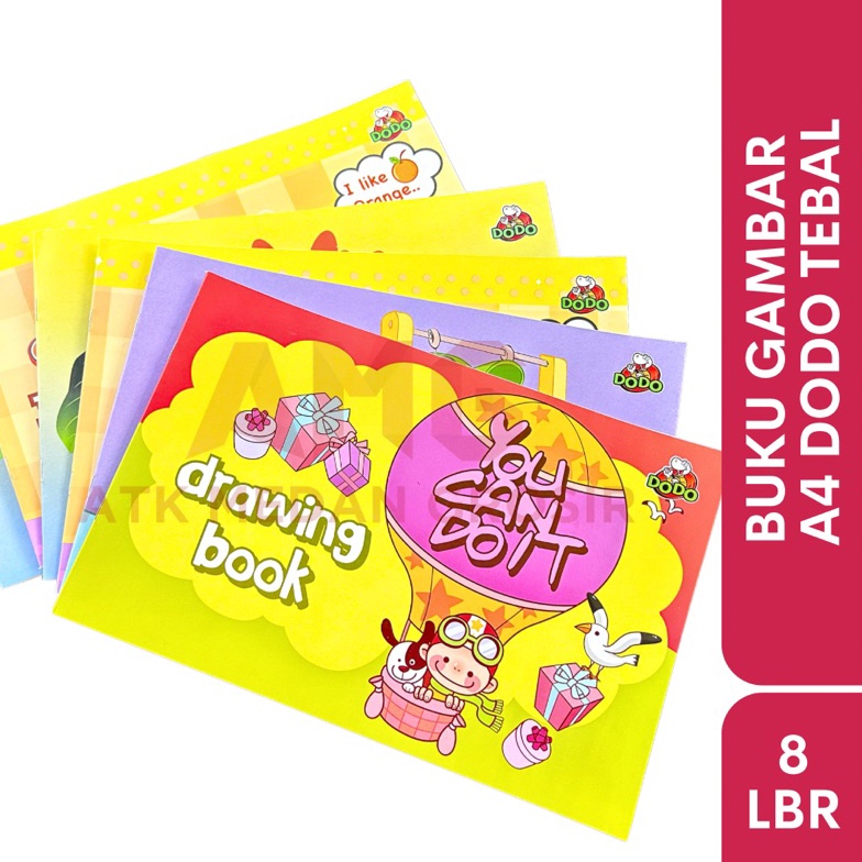 

KODE F35S BUKU GAMBAR FANCY DODO TEBAL COVER KILAT UKURAN A4