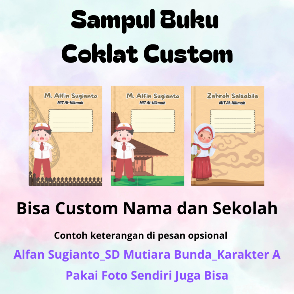 

Sampul Buku Coklat Custom Isi 10 Pcs