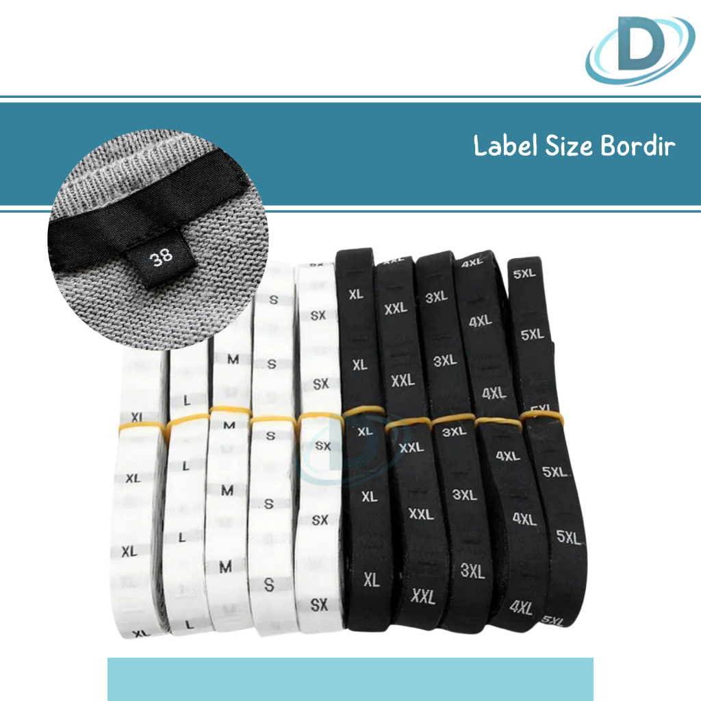

Label Size Bordir Angka Per roll / Label Size Pakaian 1-26