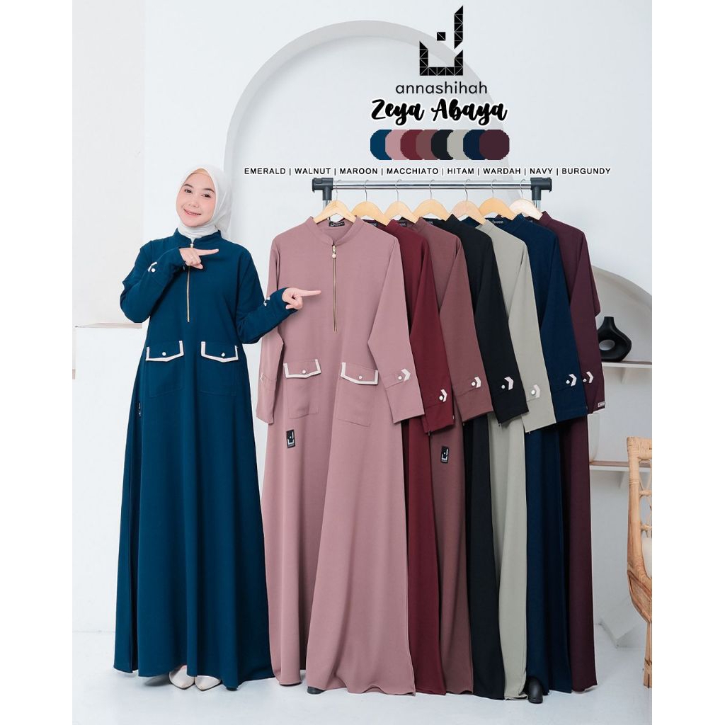 ZEYA Abaya Bahan Sabrina ORI by Annashihah/ Zeya Abaya by Annashihah / GAMIS ZEYA ABAYA ORI ANNASHIH