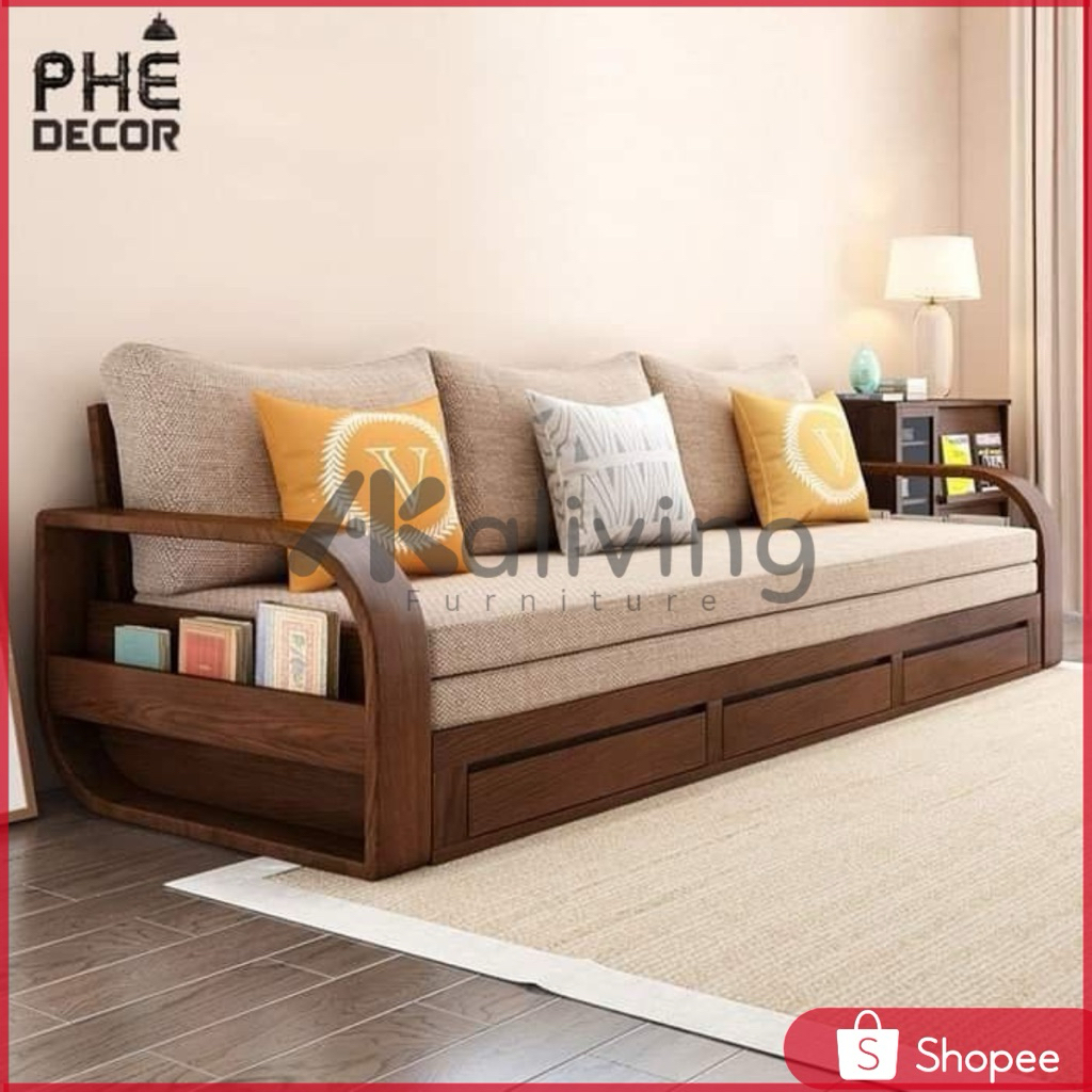 Sofa tamu kayu jati kursi tamu 3laci minimalis modern