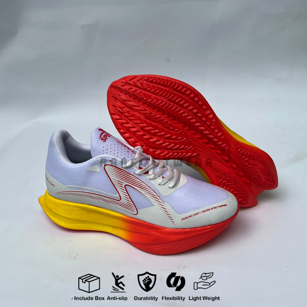 Cuci Gudang Sepatu Joging Pria Wanita Specs Putih Merah - Sepatu Lari Pria Sepatu Sport Pria Sepatu