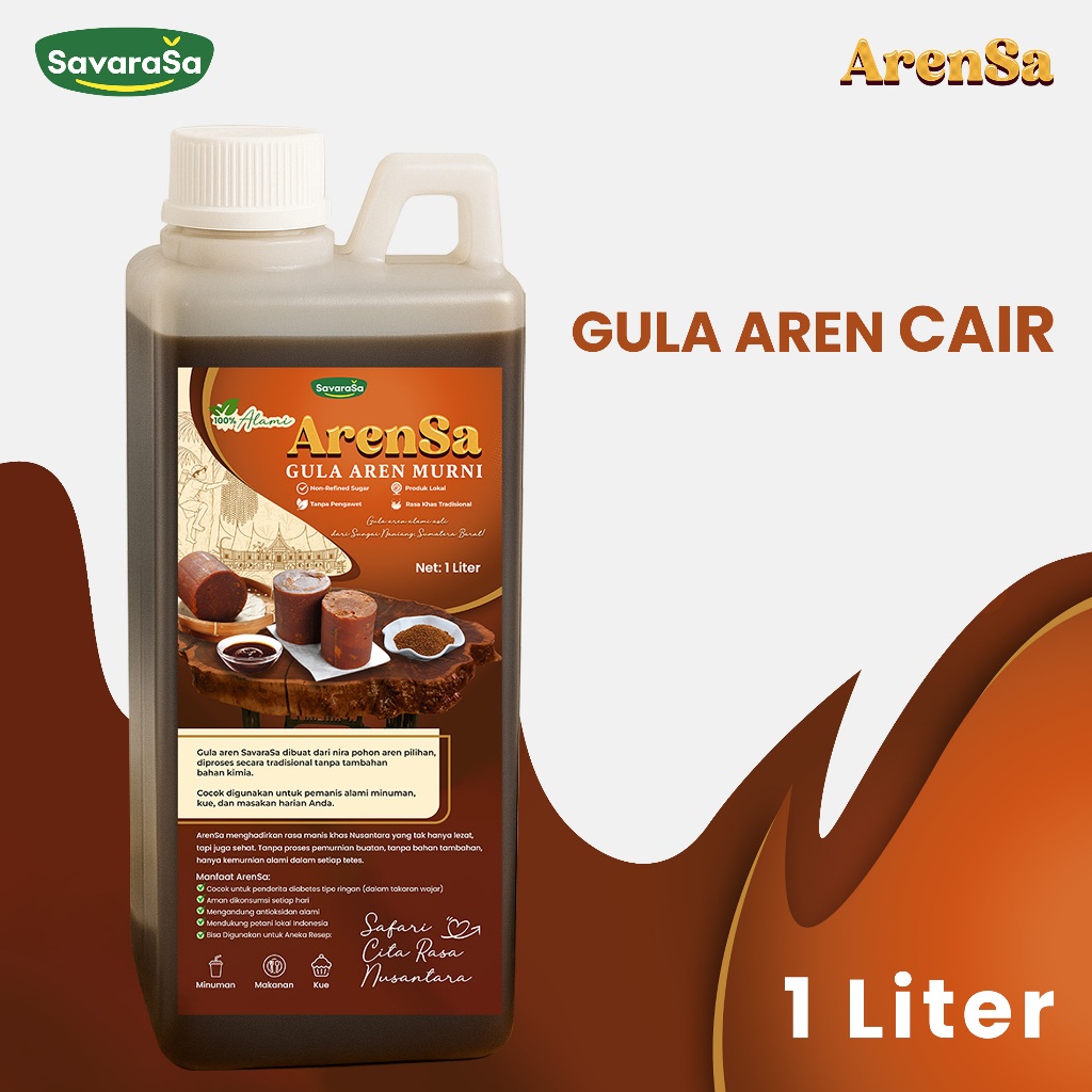 

Arensa Gula Aren Cair Murni 1 Liter
