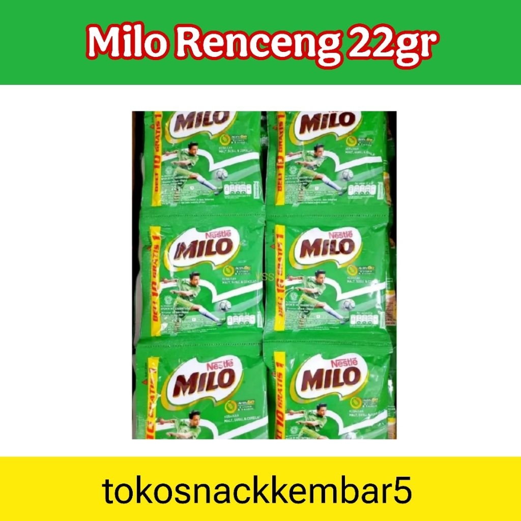 

Milo Renceng 22gr isi 10pc +1pc