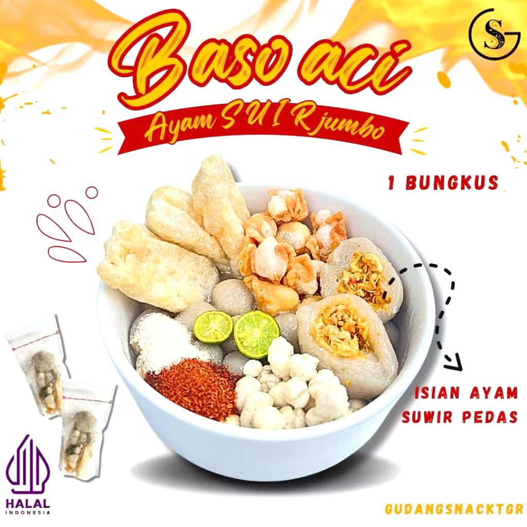 

BASO ACI AYAM SUWIR JUMBO/BASO ACI AYAM SUWIR PEDAS