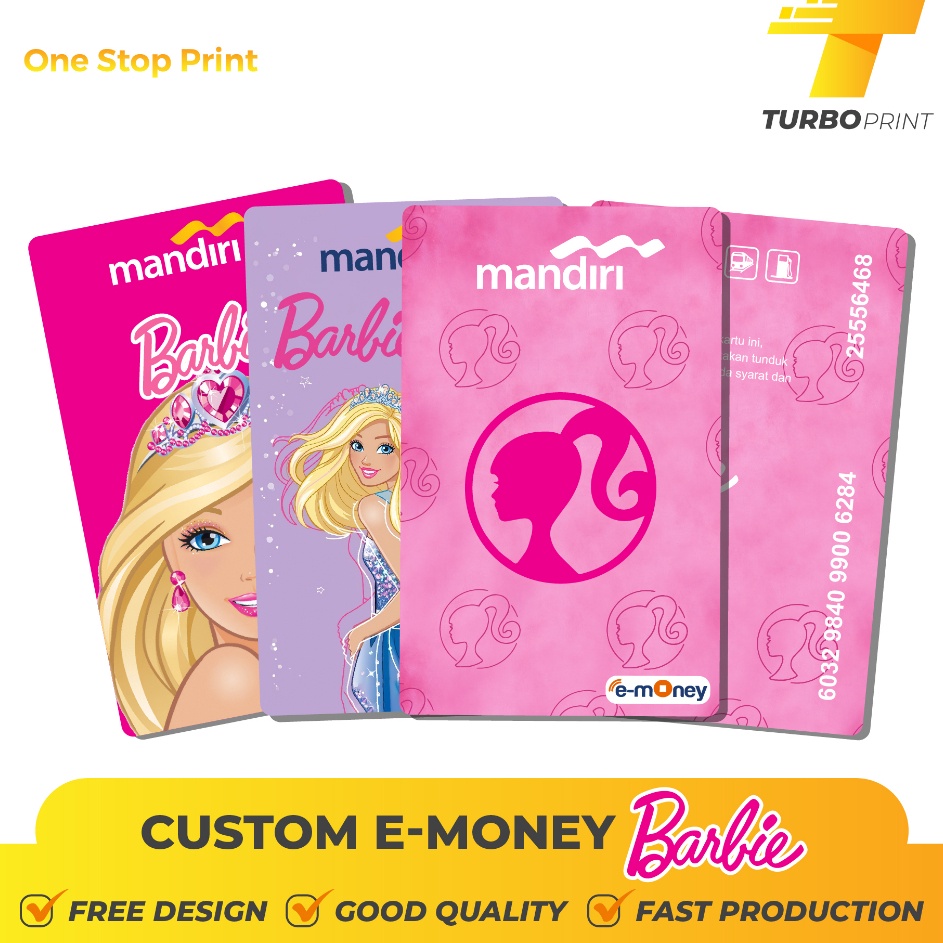 E MONEY  FLAZZ BARBIE SPECIAL EDITION  LIMITED  BARBIE SOUVENIR CARD