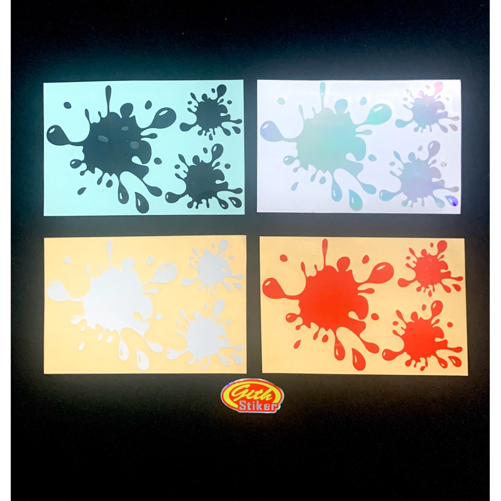 

Sticker Bercak Stiker Crot Cipratan Cutting Keren