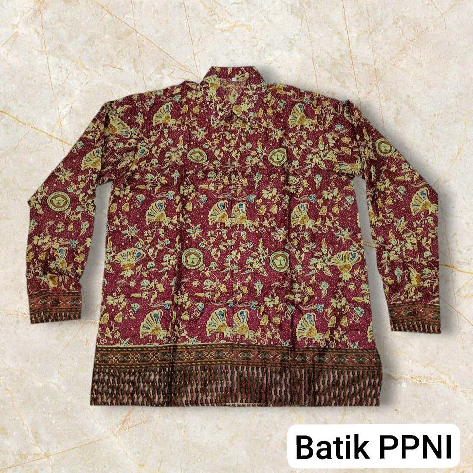 KODE I39Q Seragam Batik PPNI  Batik Perawat nasional Bahan Katun  Batik Batik PPNI Pria dan Wanita  
