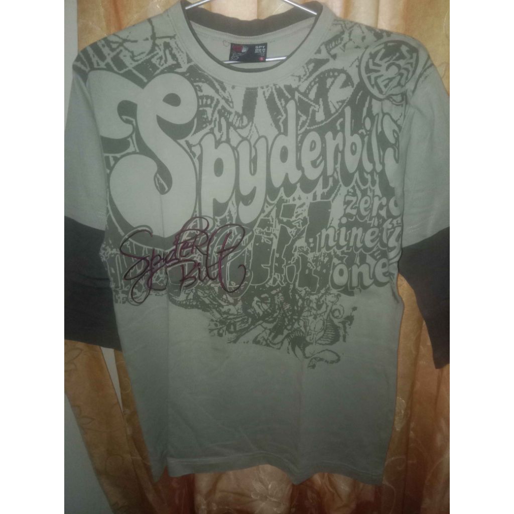 kaos lengan 3/4 spyderbilt preloved