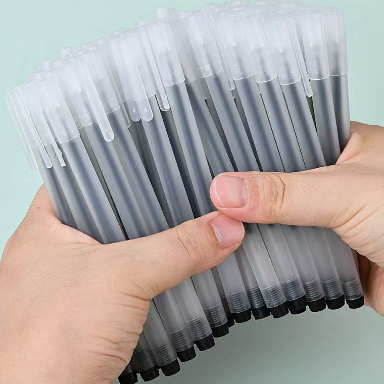 

KODE F9T BISA COD51PCS Pulpen Gel Hitam 5mm KEKE Cangkang Buram Transparan Standard Pena Ujung Lancip Pena Gel Runcing 3 Warna Pulpen Perlengkapan Sekolah Stationery