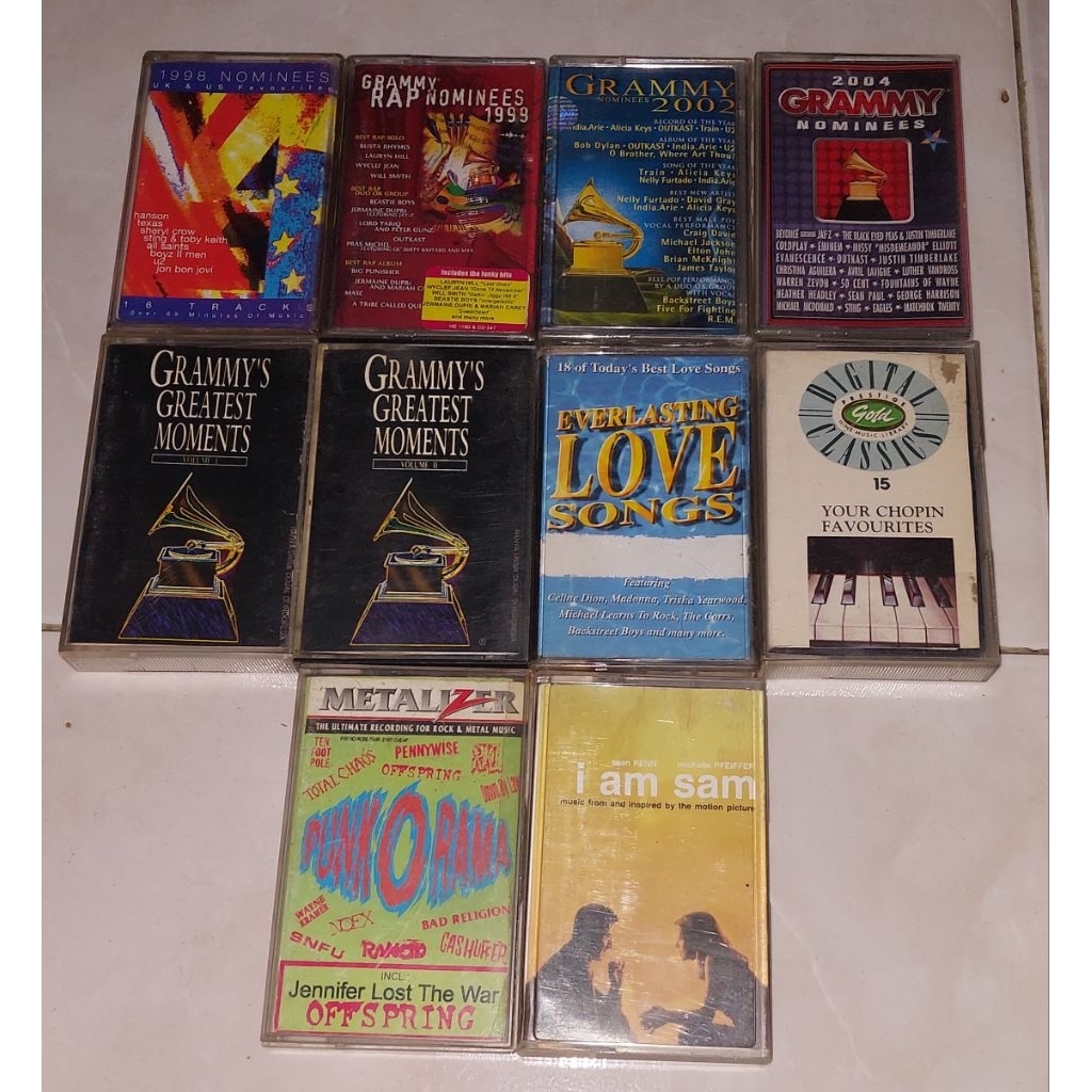 kaset pita 1998 NOMINEES / GRAMMY RAP NOMINEES 1999 / GRAMMY NOMINEES 2002 / GRAMMY NOMINEES 2004 / 