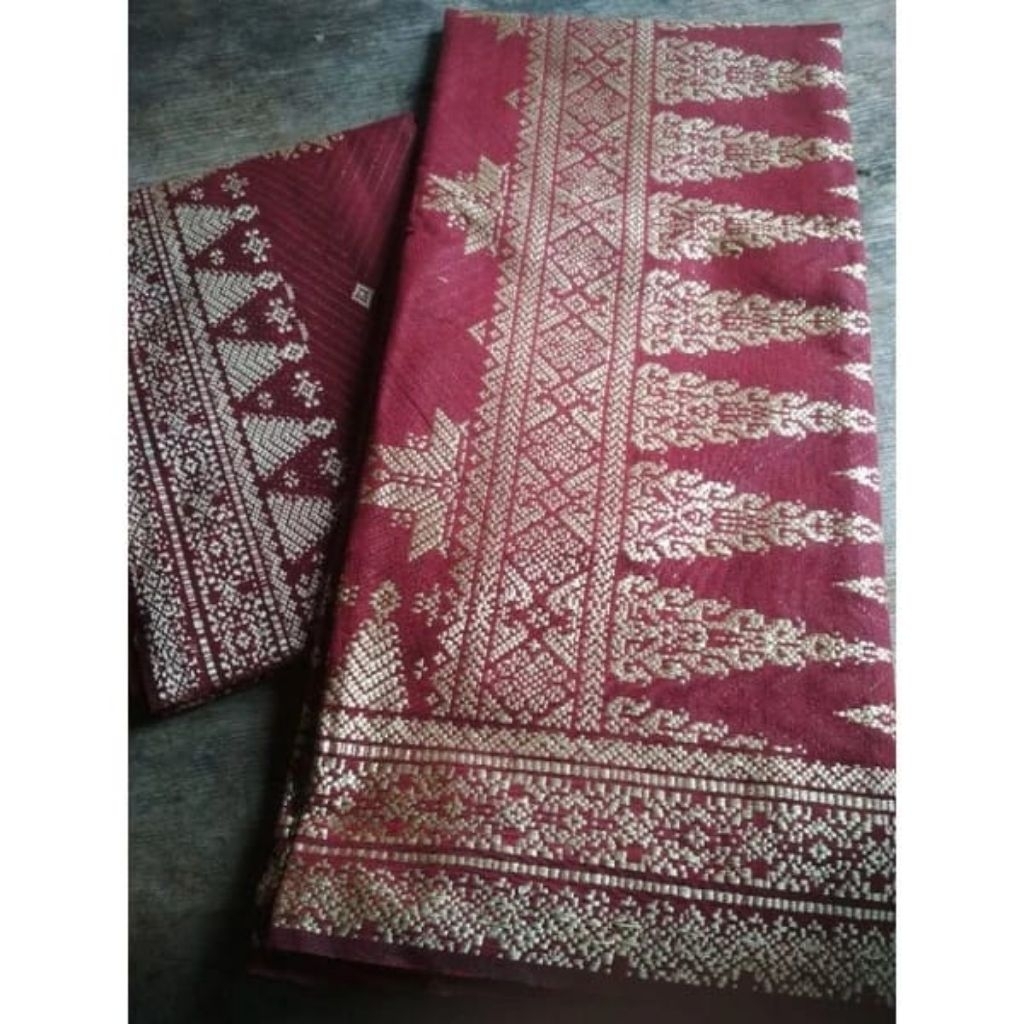 SONGKET TENUN LOMBOK SATU SET SELENDANG