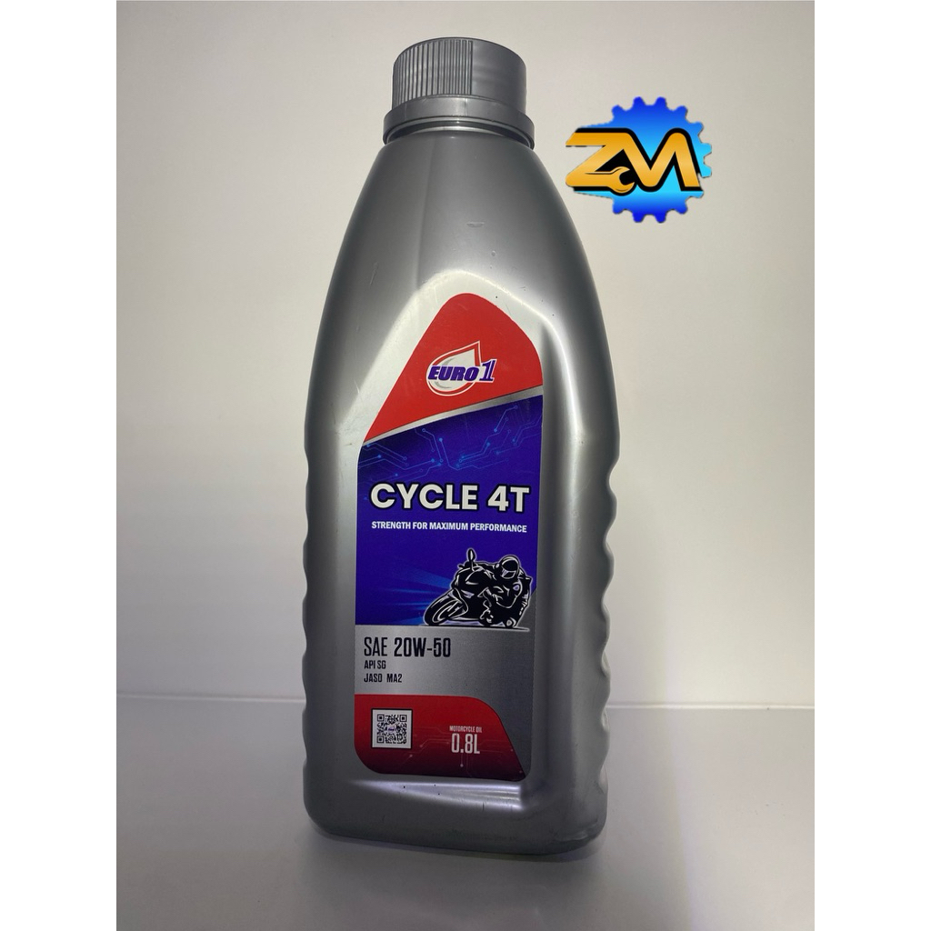 EURO 1 cycle 4T SAE 20W-50 API SO JASO MA2 0,8L