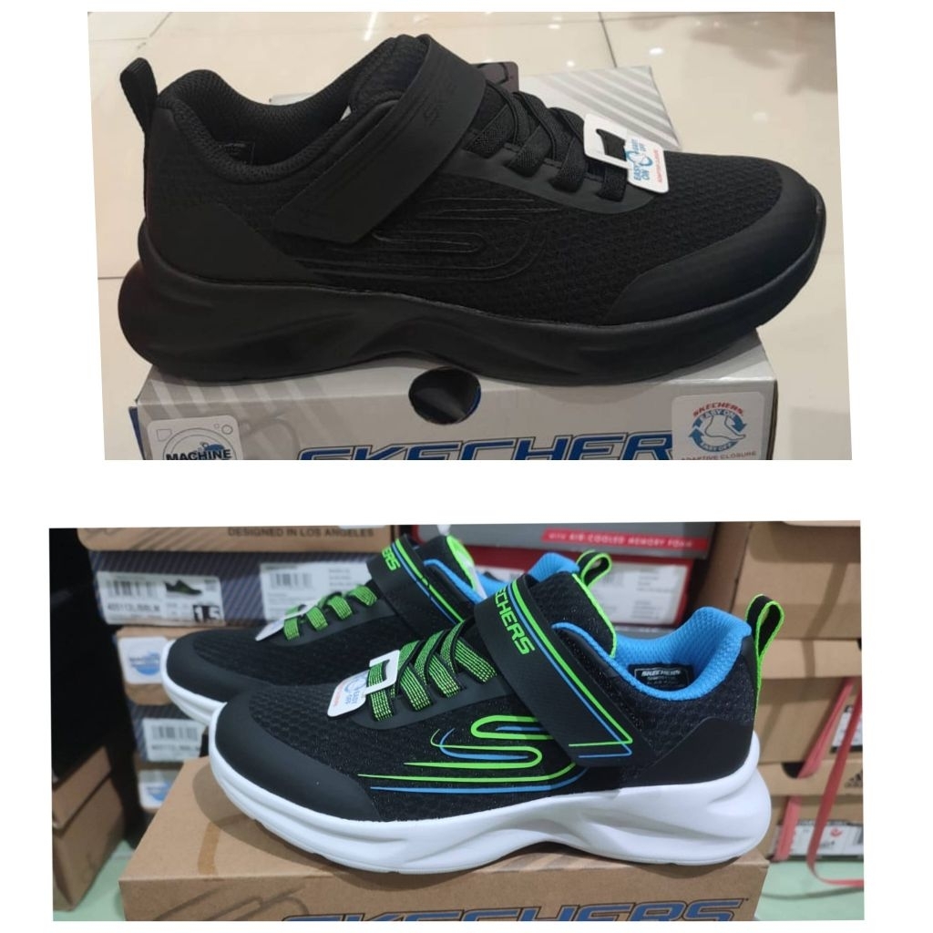 Sepatu Anak Skechers Warna Hitam Original