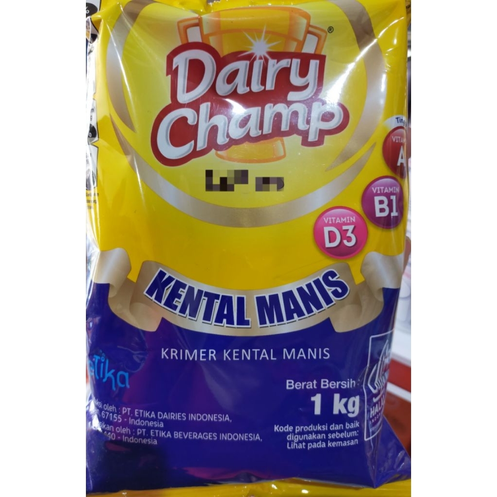 

Dairy crown/dairy champ/kental manis bungkusan 1kg