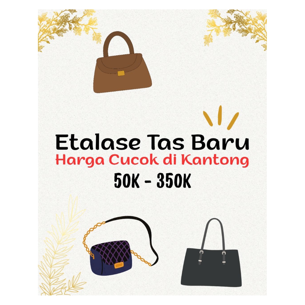 Etalase Tas Baru