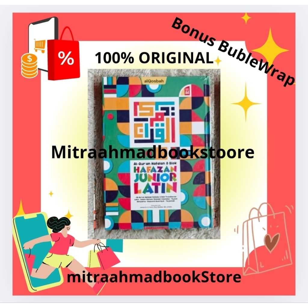 Al Quran Hafazan Junior Perkata Latin Terjemah A4 HC (Al Qosbah)