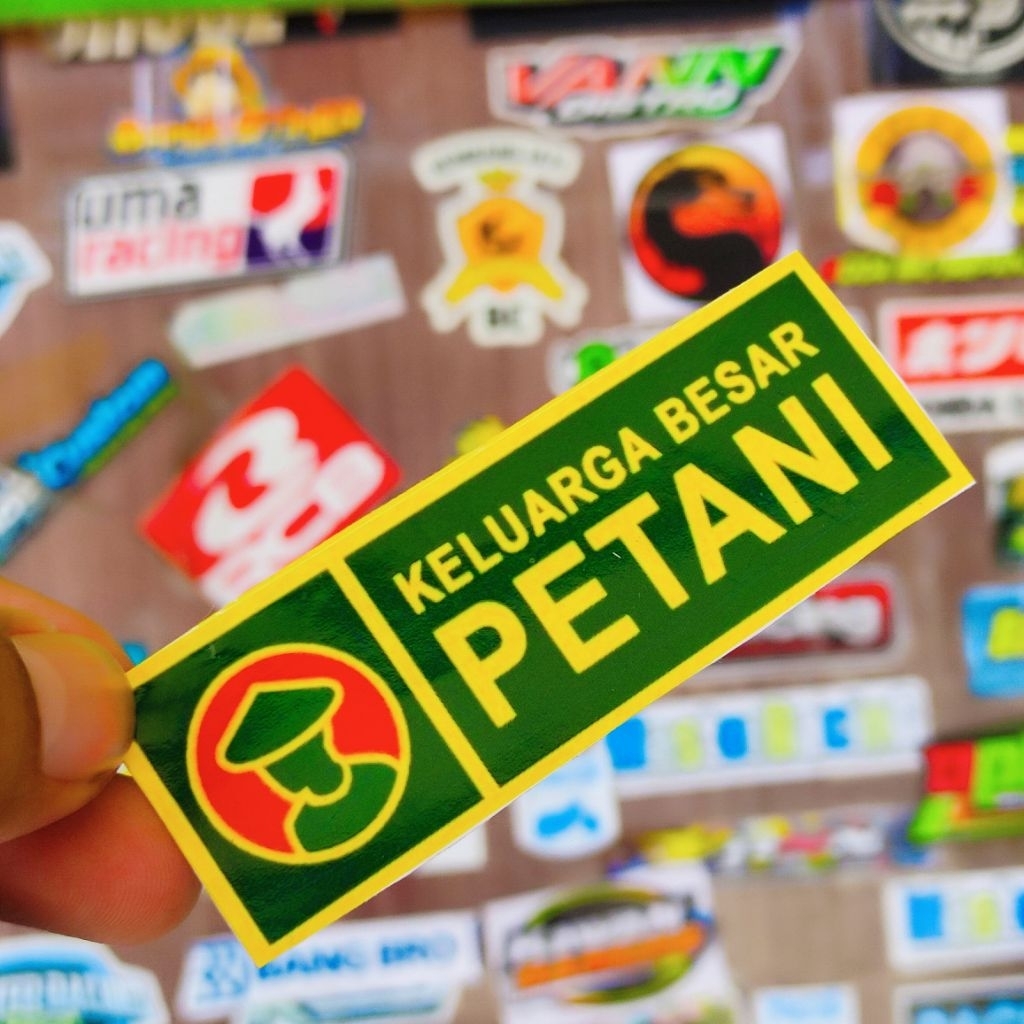 

stiker keluarga besar petani