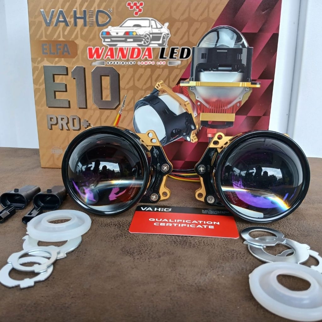 LAMPU LED VAHID E10 FLUS  LAMPU LED PRIJECTOR 3 INCH VAHID E10 FLUS PRO FLUS 70 WATT - LAMPU LED PRO