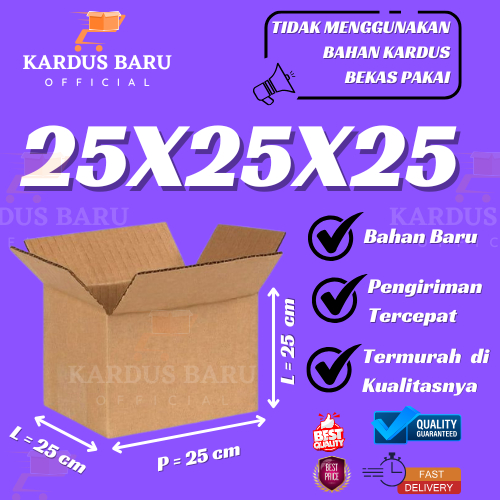 

Kardus 25x25x25 | Kardus Kecil | Packing Aksesoris | Box Corrugated B Flute Tebal dan Kuat | Kardus Packing Online