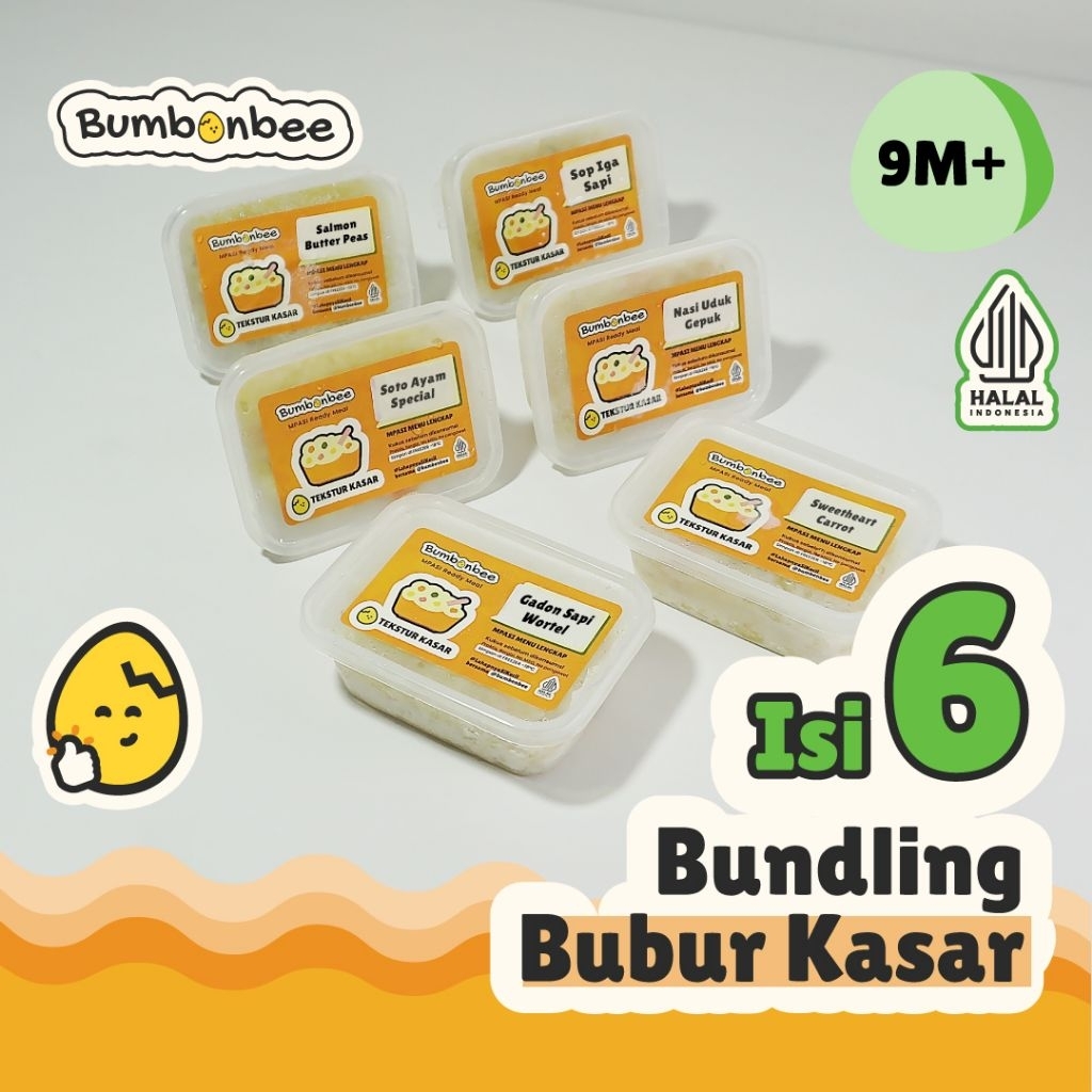 

BUMBONBEE BUBUR MPASI KASAR ISI 6 PACK