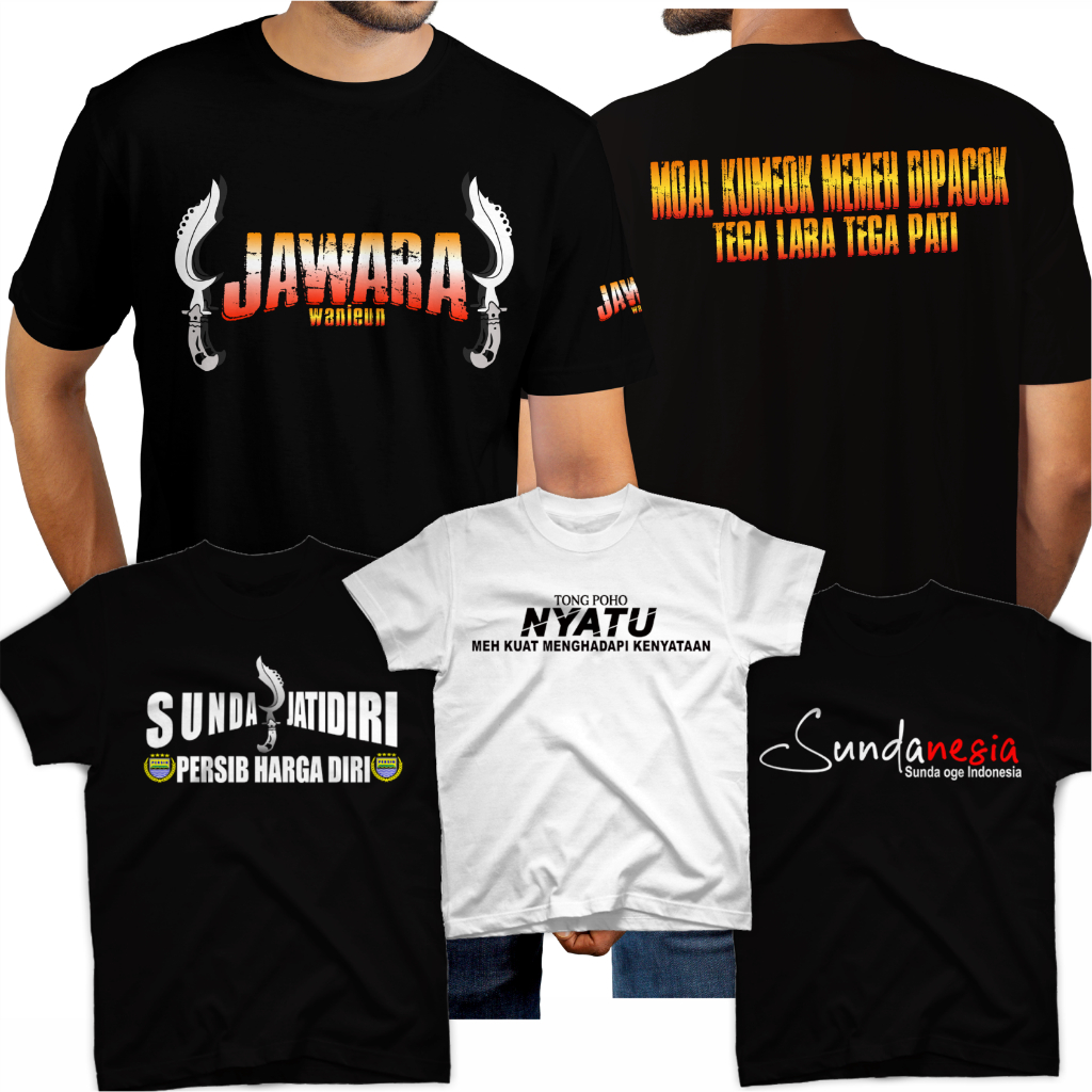 KAOS JAWARA SUNDA BAJU JATIDIRI SUNDA TSHIRT PERSIB LENGAN PENDEK