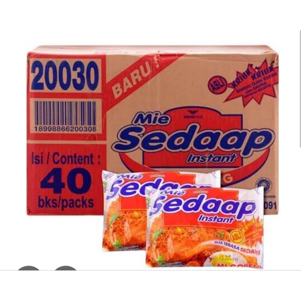 

Mie sedaap goreng 1 dus 40 pcs