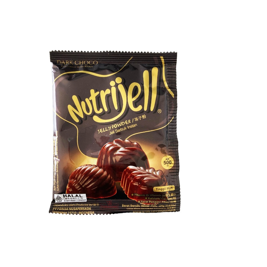 

Nutrijell Dark Choco 24g Jelly Coklat Puding
