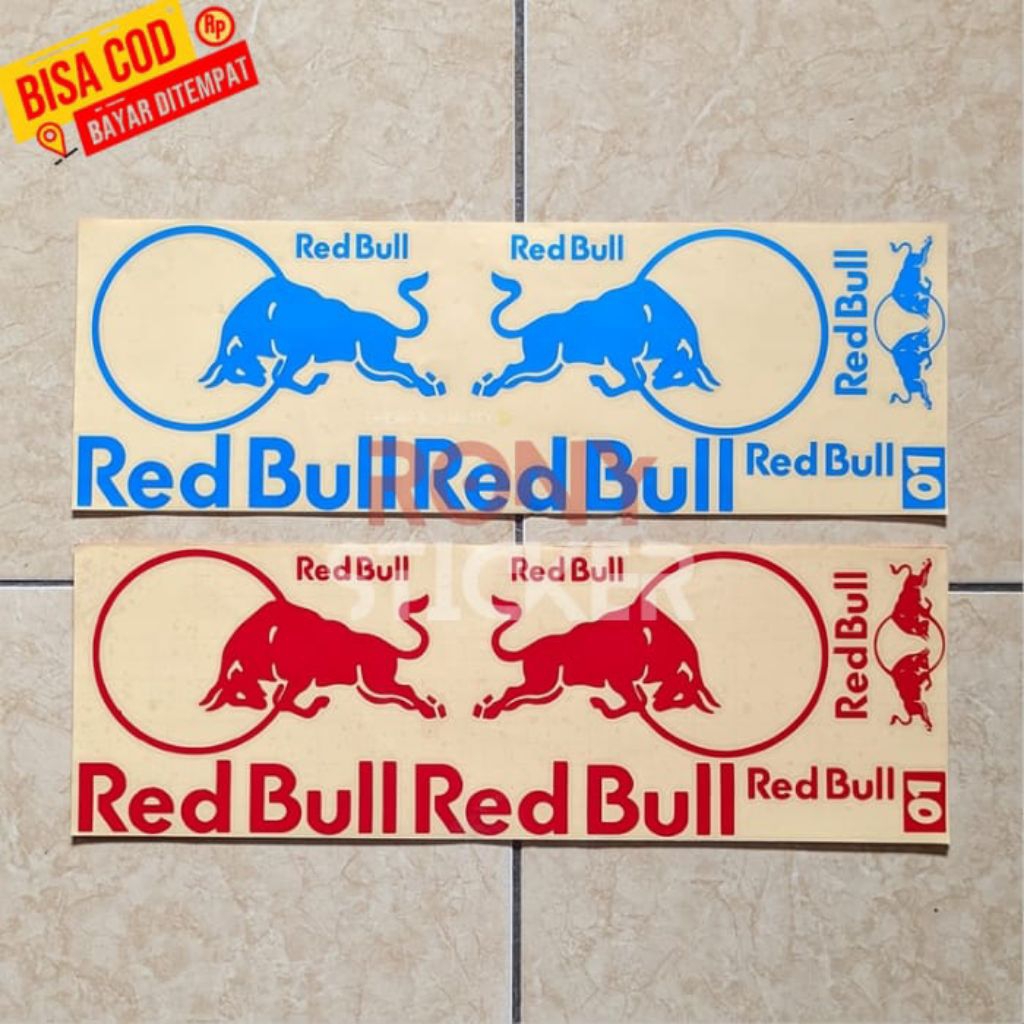 Stiker Cutting Helm Redbull Full Set Stiker Variasi Motor Stiker Red Bull Murah