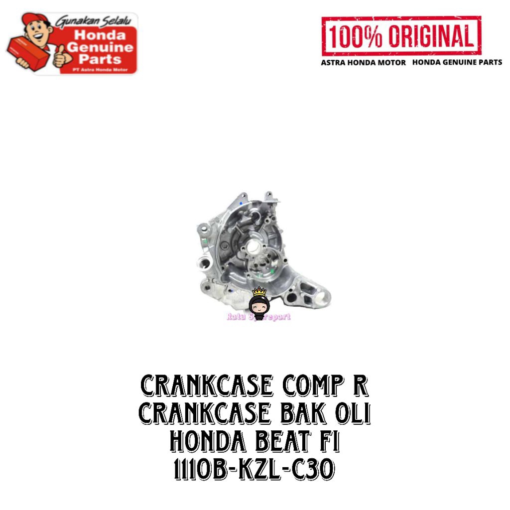 Crankcase Comp R Honda BeAT FI Original - 1110BKZLC30 - Crankcase Comp R BeAT FI - Crankcase Comp R 
