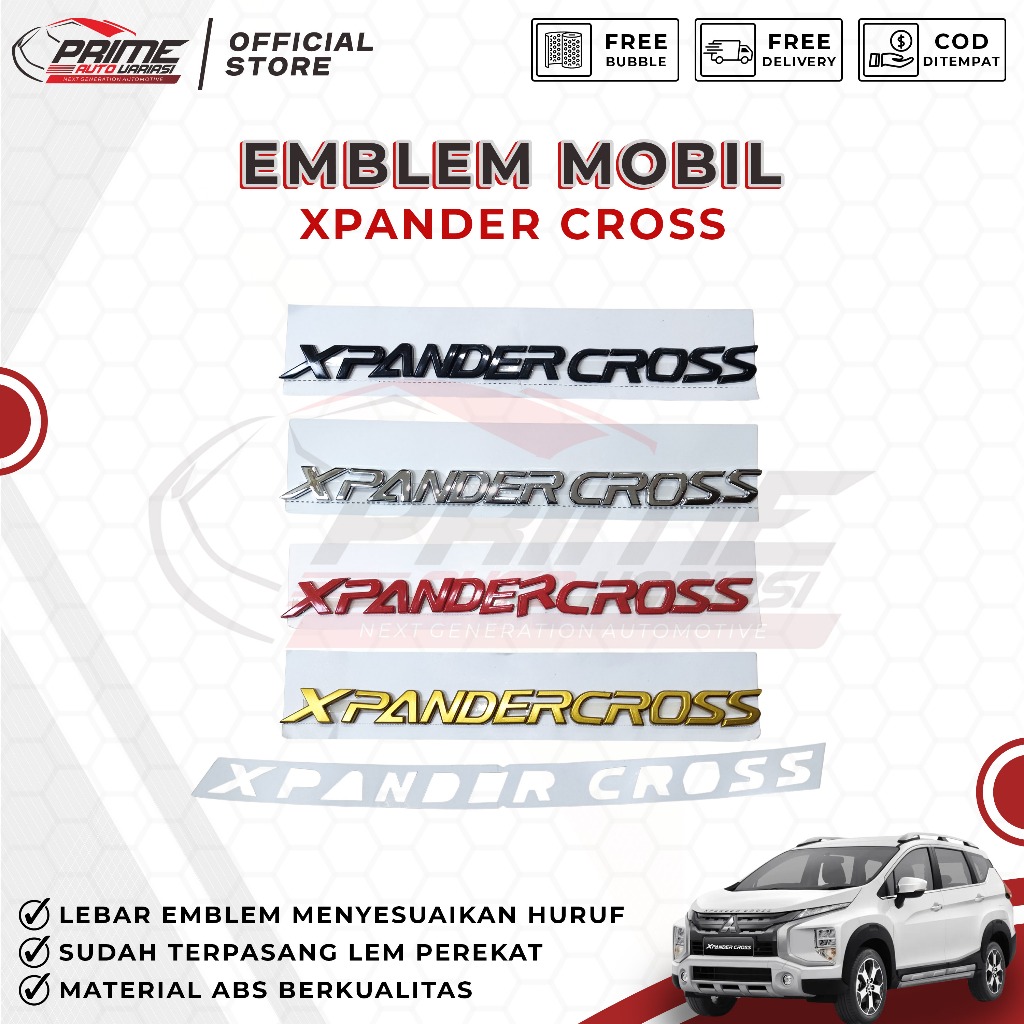 Emblem Kap Mitsubishi Xpander Cross Emblem Kap Mesin XpanderCross