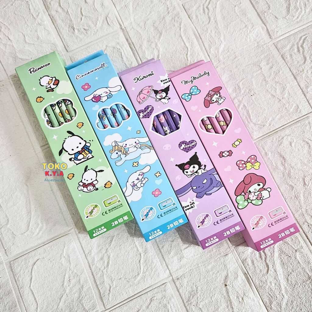 

(12PCS) PENSIL 2B MURAH/PENSIL KARAKTER LUCU/PENSIL KAYU/PENSIL MOTIF LUCU