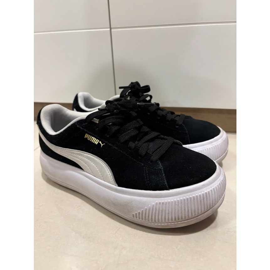 PUMA SUEDE MAYU BLACK WHITE ori preloved like new