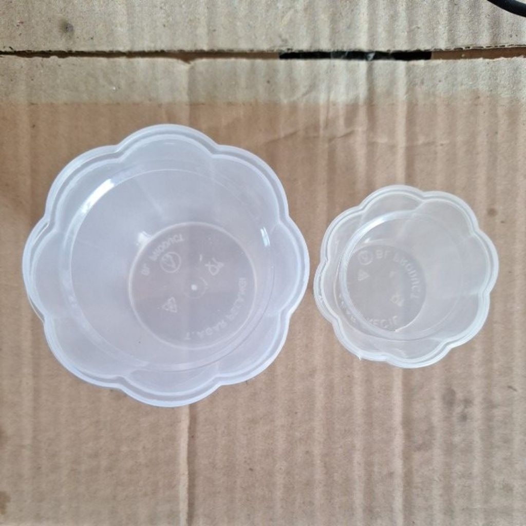 cup puding pelangi / cup puding bentuk bunga