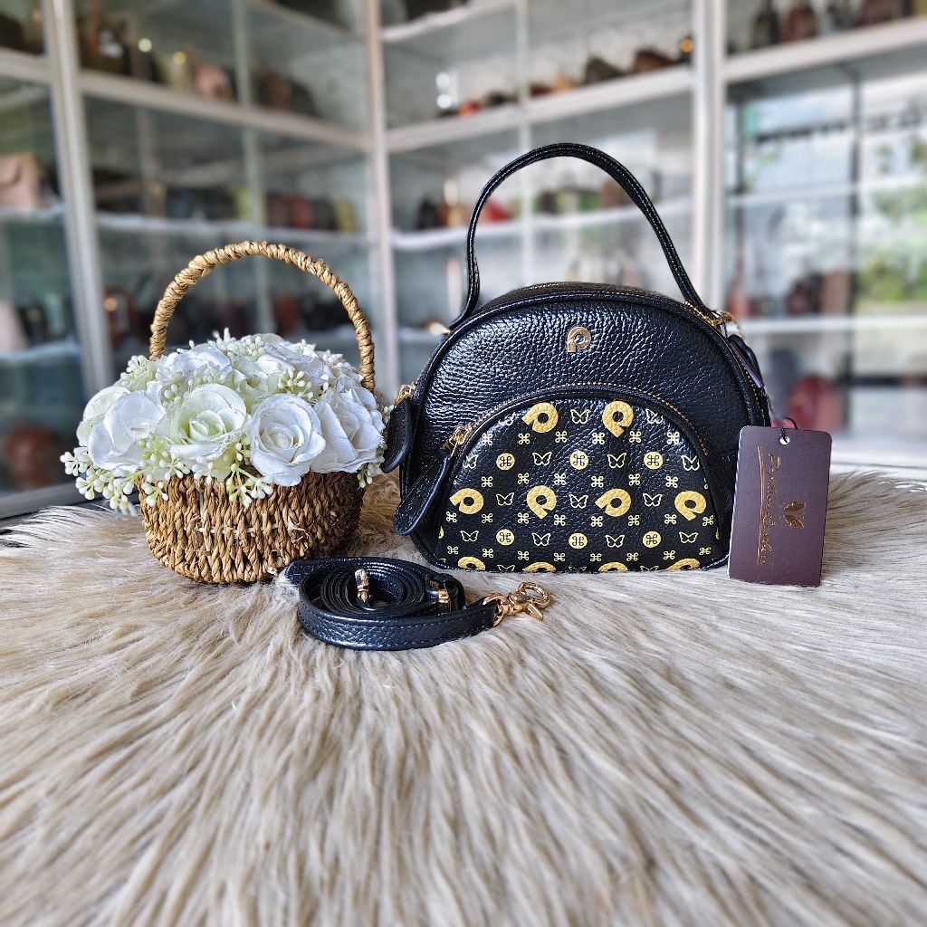 Tas papillon K3442 hitam, kopi, cokoren, asem, Asem, navy, bby pink