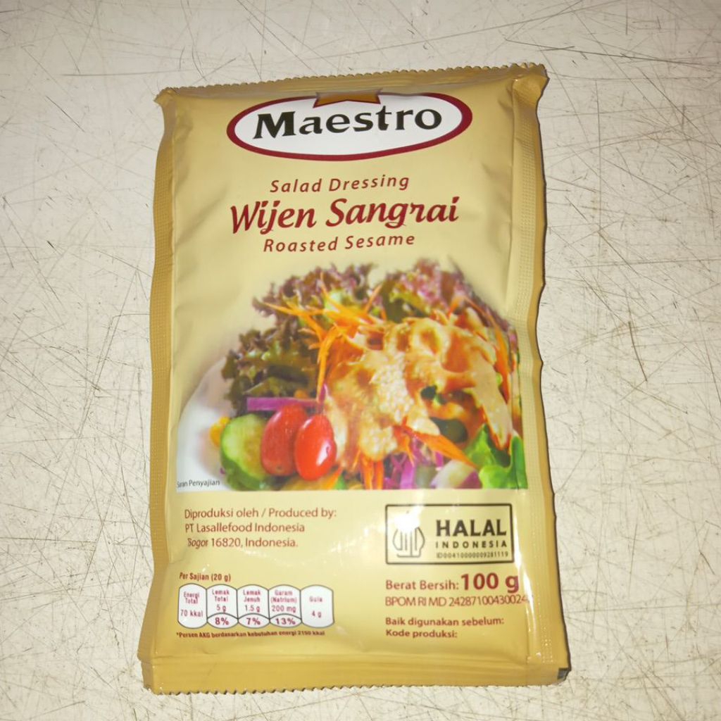 

saus salad wijen sangrai