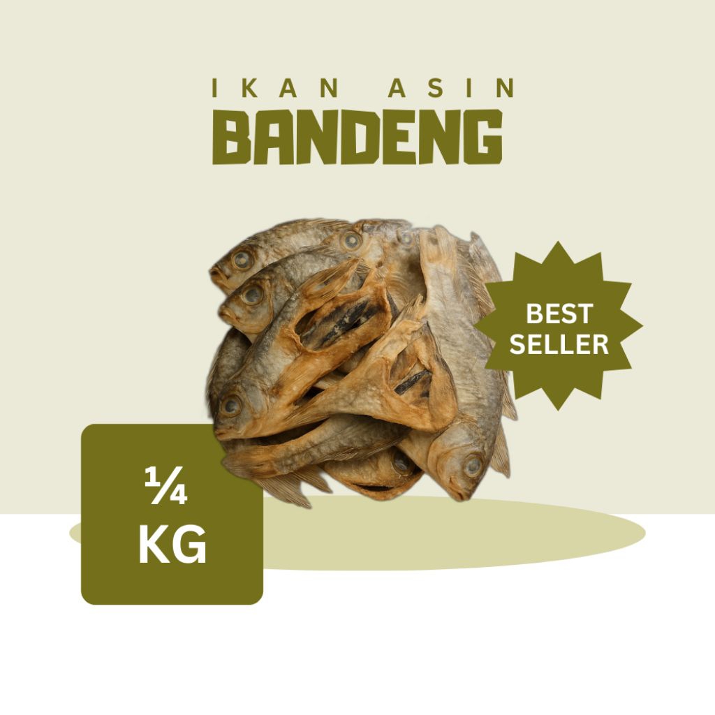 

[Jasun Fish] Ikan Asin Bandeng Premium ¼Kg dan ½Kg