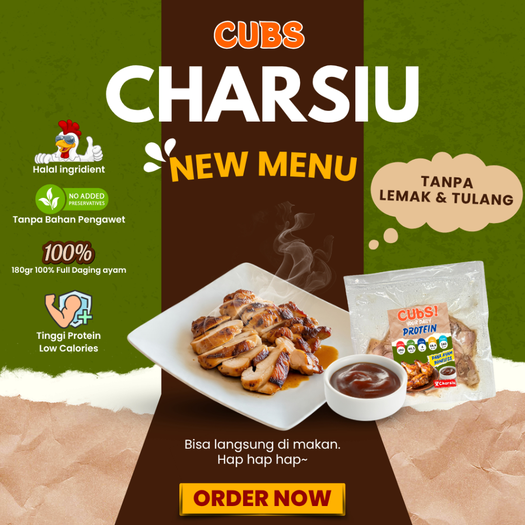 

CUBS Paha Ayam Charsiu Siap Saji 180gr