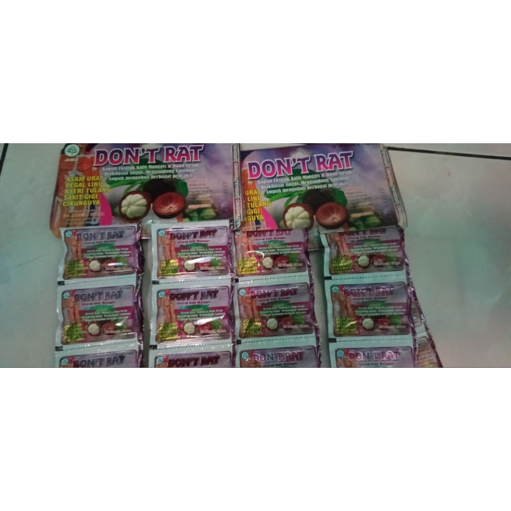 

DON'T RAT kapsul ekstrak kulit manggis dan daun sirsak