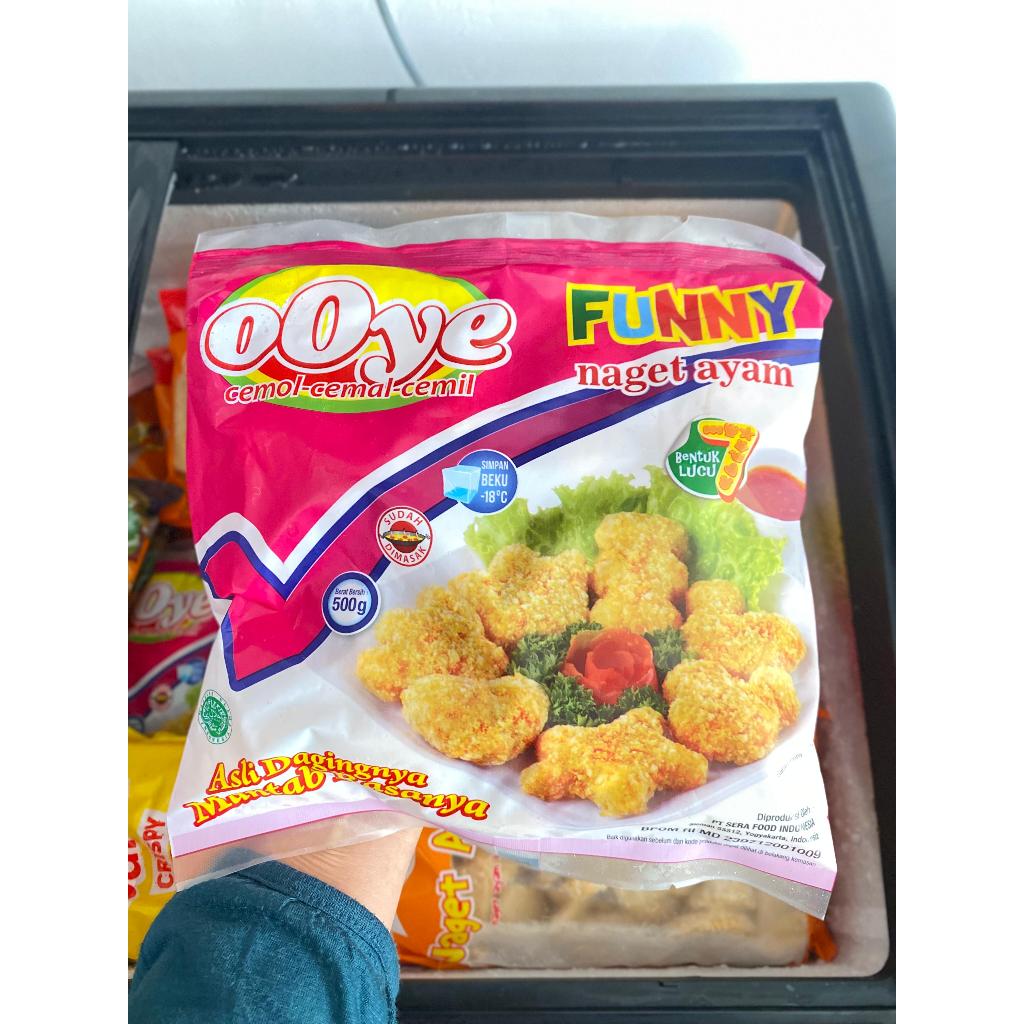 

OOYE FUNNY NAGET AYAM 500G 500GR / NUGGET AYAM CHICKEN / AYU PUTRI FROZEN FOOD