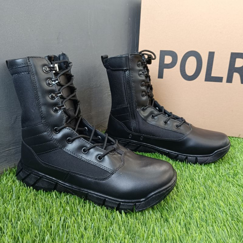 Sepatu Dinas Lapangan POLRI/ Sepatu PDL Hitam Jatah POLRI Terbaru/SEPATU PDL JATAH MABES POLRI TERBA
